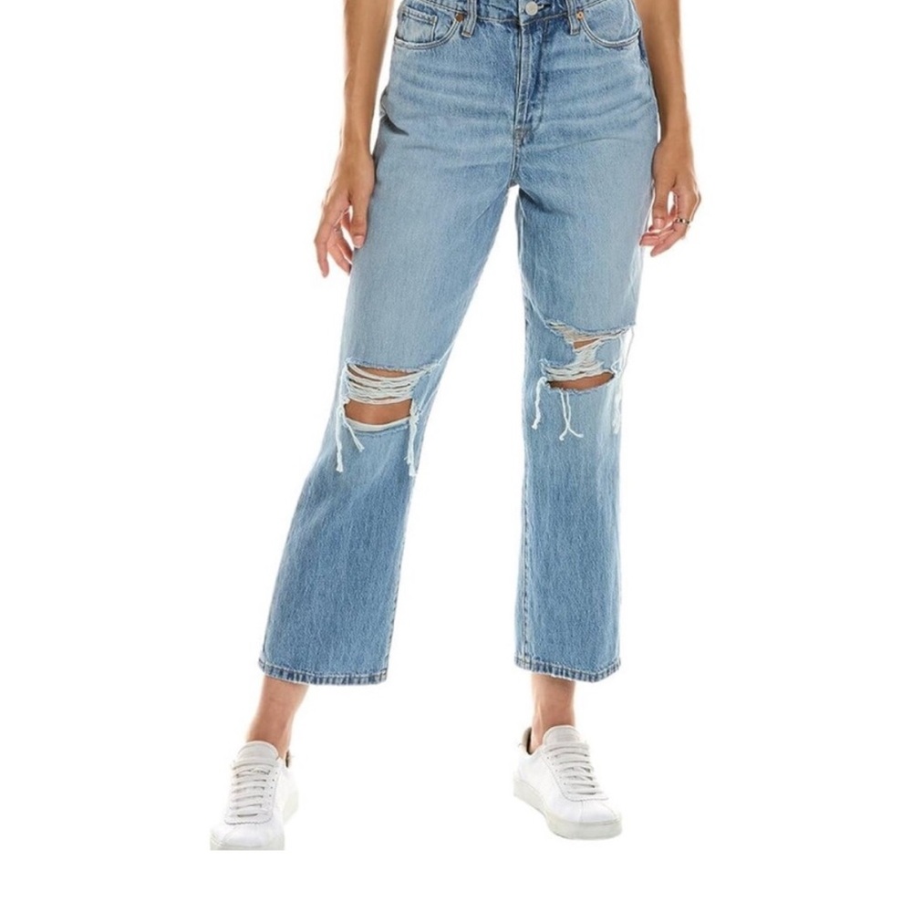 Blank NYC Baxter Ribcage Straight Leg With Rip